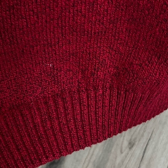 NWT Chaps Mens Cozy Knit Quarter Zip Sweater | Red Twist |  XXL - Picture 4 of 6